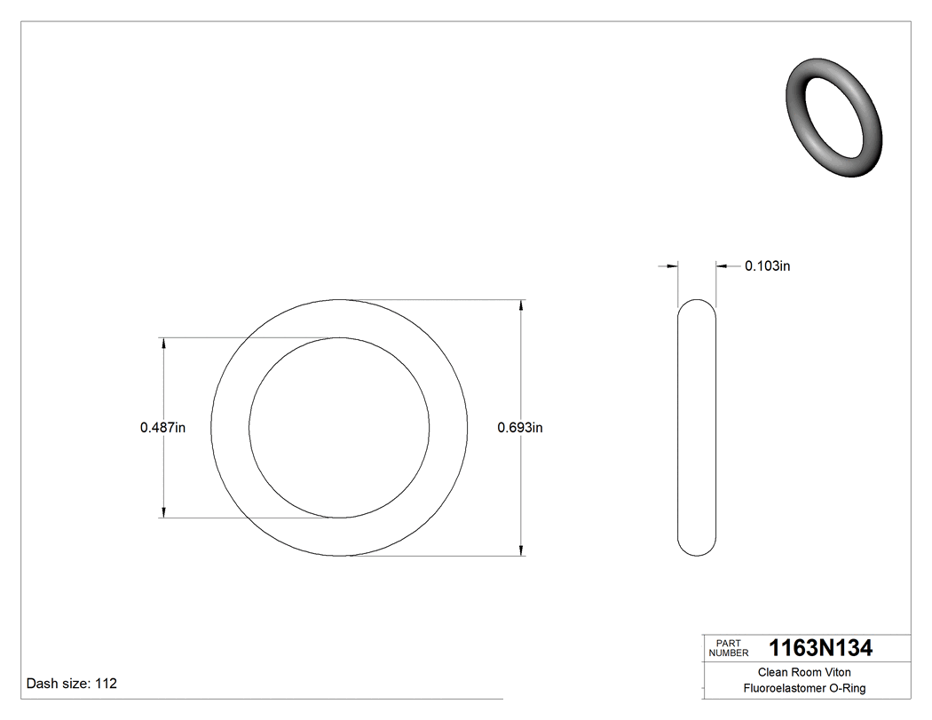 Technical drawing - 1163N134